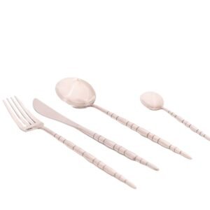 set de cubiertos sirena plateado