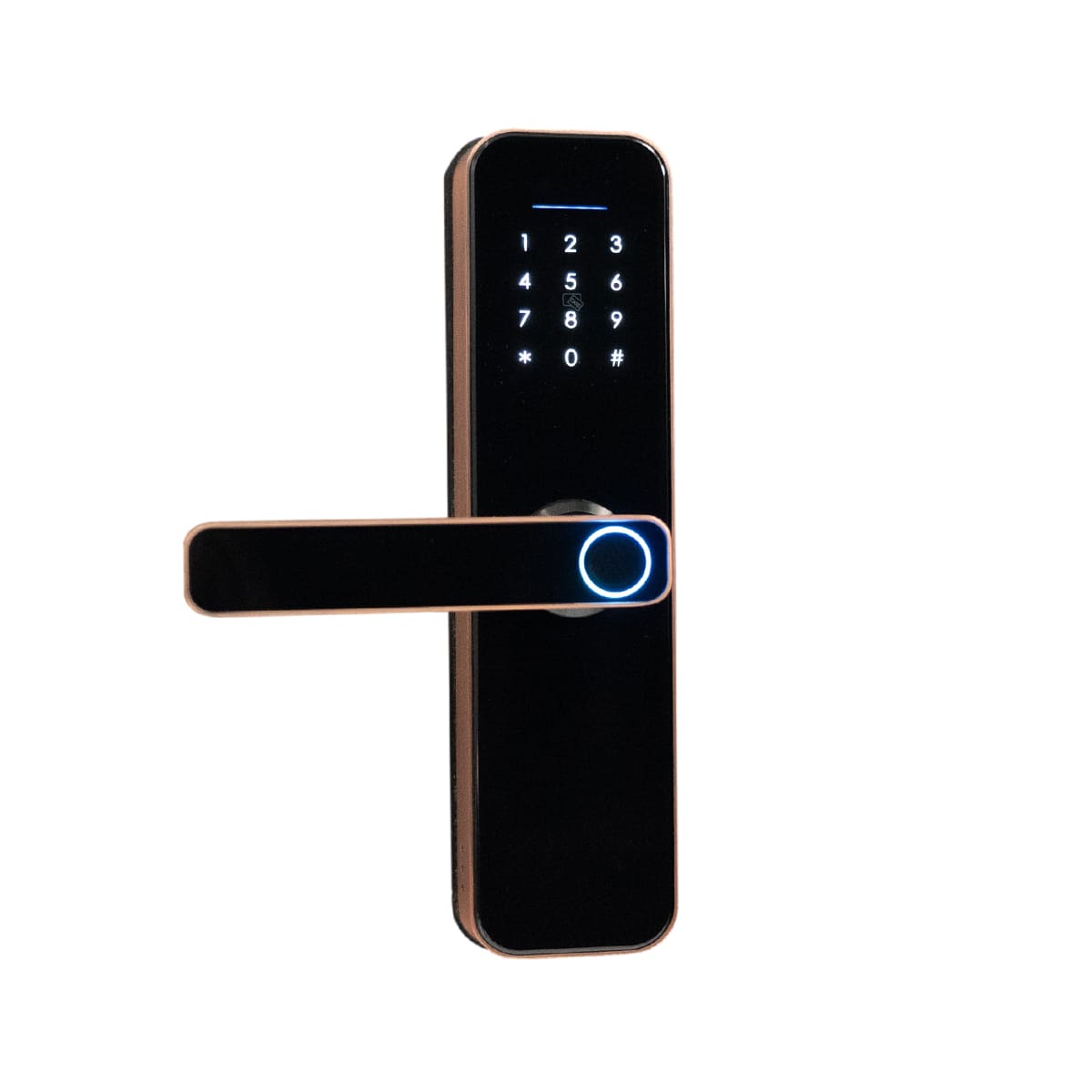 HISAFE Cerradura de puerta de entrada sin llave con teclado de pantalla  táctil, juego de cerradura electrónica para puerta exterior en moldura –  Yaxa Colombia