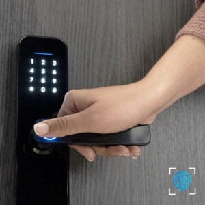 Cerrojo de seguridad inteligente cerradura electrónica de puerta cerradura  de puerta WiFi de 24 G Hz teclado de pantalla táctil control de – Yaxa  Colombia